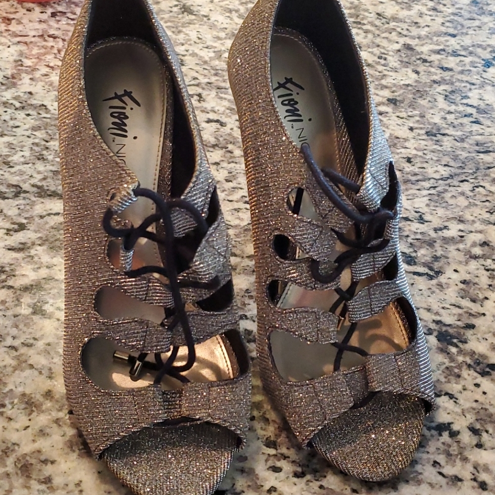 Night out high heel tie up shoes